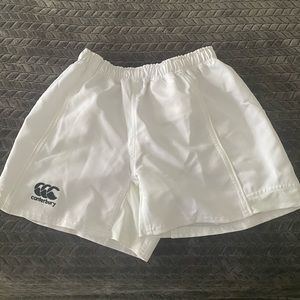 White Canterbury Rugby shorts